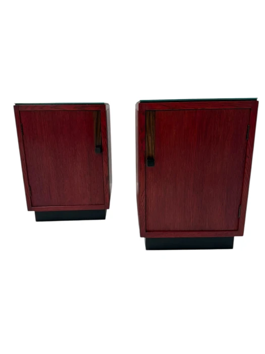 Two Art Deco Modernist Nightstands by A.H. Jansen for L.O.V. Oosterbeek, 1920s